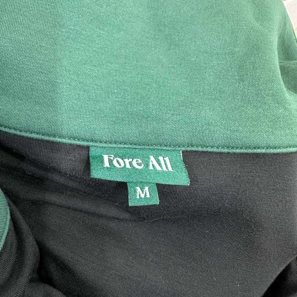 Fire All Black and Green Chevron Half-Zip Sweatshirt - Picture 4 of 4